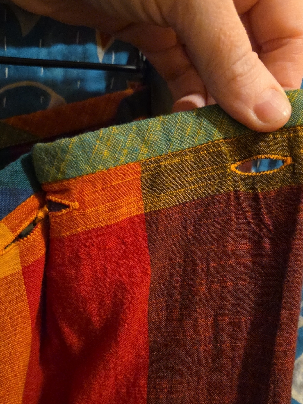 Rujuta Sheth sz XL Frida Pants in Multi Chex - Picture 8 of 12